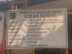 Rehabilitasi Kantor Dinas Sosial Subang Senilai Rp195 Juta Selesai, Layanan ke Masyarakat Kian Maksimal
