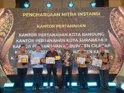 Kantor Pertanahan Kota Bandung Raih Penghargaan KAI Stakeholder Awards 2026