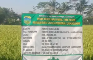 Diduga Praktik “Pinjam Bendera” dan Pelaksanaan Proyek Rekonstruksi Jalan Sukamantri–Pagerageung Tidak Sesuai Speck