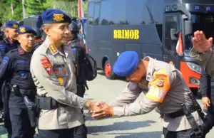 Gelar Pasukan : Dansat Brimob Polda Jabar Pastikan Kesiapan Personel Batalyon B Pelopor