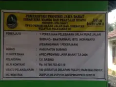 Proyek Pelebaran Jalan Provinsi Rp10,76 Miliar di Cibogo Disorot, Papan Proyek Sulit Diakses Publik dan Dugaan Pengawasan Malam Hari Dipertanyakan