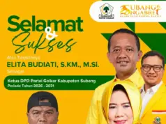 Ketua DPK Partai Prima Subang Enjang Taufik Hidayat Sampaikan Dukungan untuk Hj. Erlita Budiati, S.KM., M.SI. Kembali Pimpin Golkar Subang