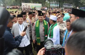 Kapolri Pimpin Apel Akbar 5.000 Peserta Kemah Nasional Pramuka PUI di Sukabumi
