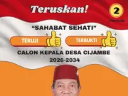 H. Didin Saepudin, S.Sos., M.Si., N.LP Resmi Daftar Kembali Calon Kades Cijambe, Bawa Visi “BERSEKA Desa Ceria Warganya”