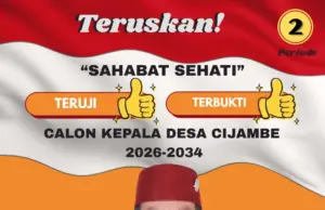 H. Didin Saepudin, S.Sos., M.Si., N.LP Resmi Daftar Kembali Calon Kades Cijambe, Bawa Visi “BERSEKA Desa Ceria Warganya”