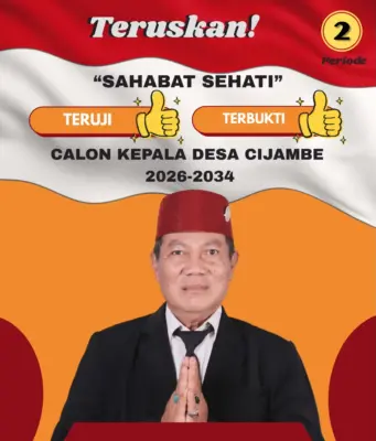 H. Didin Saepudin, S.Sos., M.Si., N.LP Resmi Daftar Kembali Calon Kades Cijambe, Bawa Visi “BERSEKA Desa Ceria Warganya”