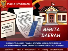 Dugaan Pengadaan Pilkades Serentak Subang Dikondisikan, Percetakan Kertas Suara Diduga Berpusat pada Satu CV Tunggal