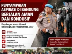 Penyampaian Aspirasi di Bandung Berjalan Aman dan Kondusif, Kepulangan Massa Dikawal Langsung Kabid Propam Polda Jabar