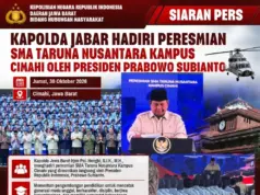Kapolda Jabar Hadiri Peresmian SMA Taruna Nusantara Kampus Cimahi oleh Presiden Prabowo Subianto